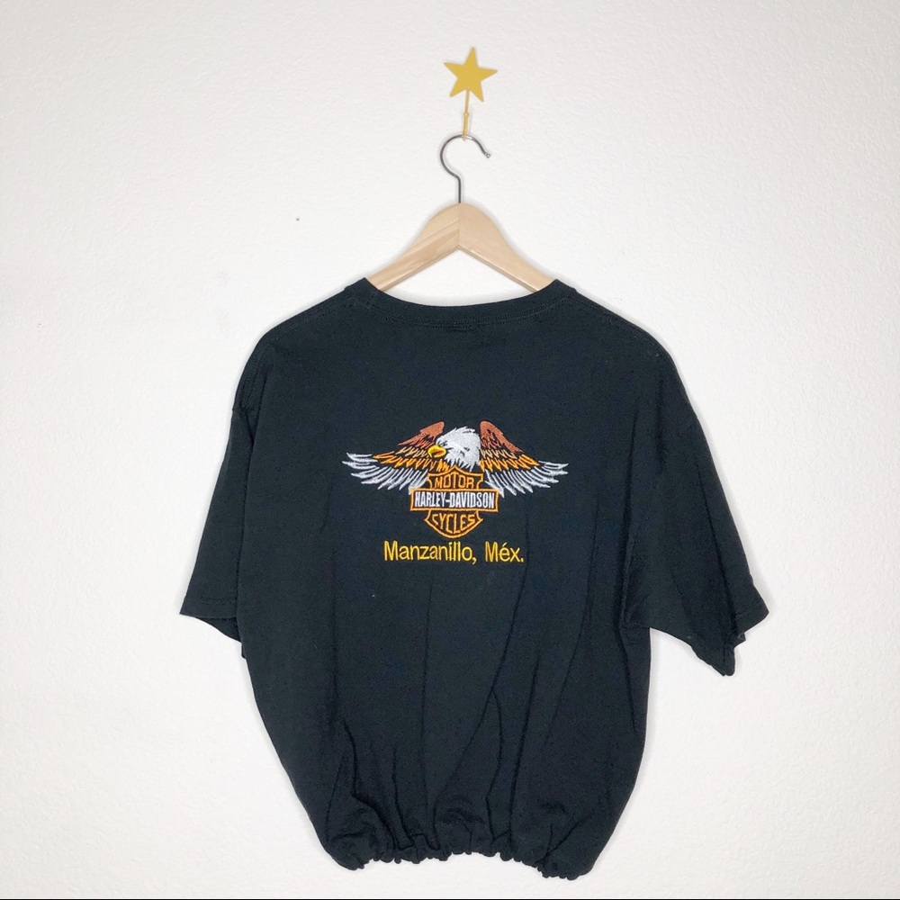 SOLD | 🦅 Harley Embroidered Scrunch Tee - Picture 2 of 2